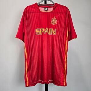 Drako Spain Soccer Jersey Shirt Red Yellow Mens Medium Performance